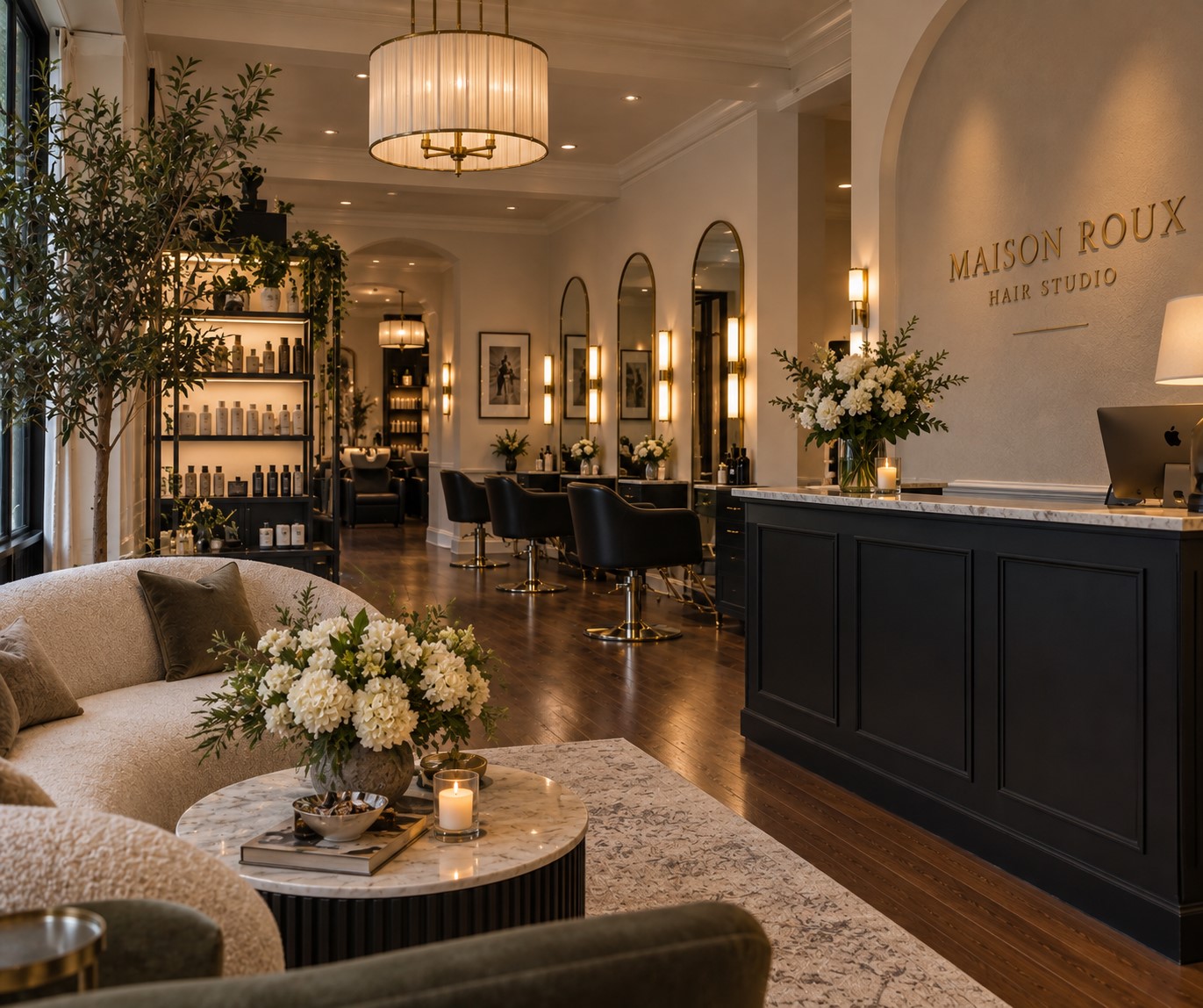 Another view of the Maison Roux salon